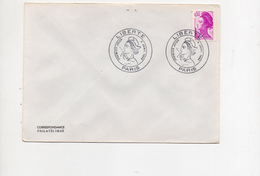 Enveloppe 1er Jour  Type Liberté Delacroix Par  Gandon  Paris   4 Janvier 1982  0,50 (YT 2184) - 1980-1989