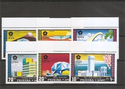 Exposition D'Osaka -1970( 537/542 XXX -MNH- De Fujeira) - 1970 – Osaka (Japan)