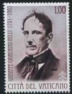 2013 Vaticano, Giuseppe Gioachino Belli, Serie Completa Nuova (**) - Unused Stamps