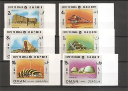 Exposition D'Osaka -1970( Série De 6 Timbres Privés Non Dentelés XXX -MNH) - 1970 – Osaka (Japon)