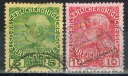 ÖSTERREICH Post Kreta 1908 - MiNr: 17+18   Used - Eastern Austria