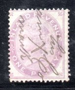 XP2972 - GRAN BRETAGNA 1884 , Fiscali 1 Pence Filigrana Globo - Revenue Stamps