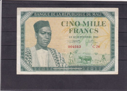 Mali 5000 Fr  1960  RR  Green - Malí