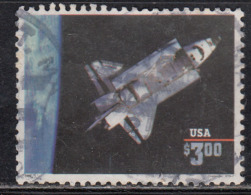 $3 Used Space Shuttle, USA 1995, United States Of America, (Cond., Paper Thinned) - USA