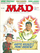 MAD Comic Nr. 208  "Hochzeit Prinz Andrew"          1986 - Sonstige & Ohne Zuordnung