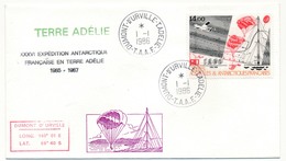 TAAF - Enveloppe - XXXVIeme Expédition ... Dumont Durville 1/01/1986 - Storia Postale