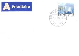 1998. Switzerland, The Letter Sent By Prioritaire Post To Moldova - Storia Postale