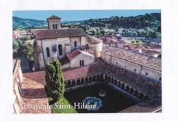 11 Saint Hilaire  Abbaye  Vue D'ensemble De L'Abbaye Et Du Village De Saint Hilaire   TBE - Saint Hilaire