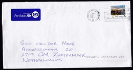 New Zealand: Airmail Cover To Netherlands, 2012, 1 Stamp, Lake, Sunset, Air Label (traces Of Use) - Cartas & Documentos