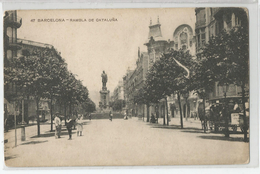 Espagne Espana - Barcelona Rambla De Cataluna 1915 - Barcelona