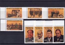 Antigua Bar. 1984, Kennedy, Churchill, De Gaulle, Mao, Gandhi, Train, 8val - Mao Tse-Tung