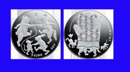 5 Euro Fairy Tale Coin III The Old Man's Mitten 2017 Latvia Silver PROOF Silber - Lettonie