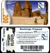 Phonecard Télécarte Mobilis Algérie Algeria - Model 2 - Tamanrasset Desert Sahara Telefonkarte Telefonica - Algérie