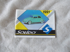 Solido 1991 Mini Catalogue - Modélisme