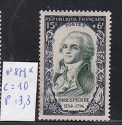 N° 871 Neuf * TB Robespierre - Unused Stamps