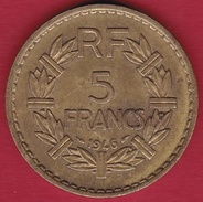 France 5 Francs Lavrillier Cupro-alu - 1946 - Sonstige & Ohne Zuordnung
