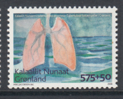 Greenland MNH 2008 Scott #B33 575o + 50o Fight Against Tuberculosis - Ungebraucht