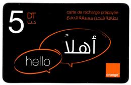 Phonecard Télécarte Orange Tunisia Tunisie Telefonkarte Telefonica - Tunisie