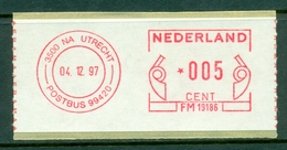 Frankeermachine Nederland Utrecht 04.12.97 ** - Frankeermachines (EMA)