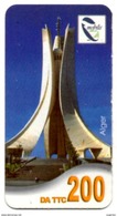 Phonecard Télécarte Mobilis Algérie Algeria - Alger Algier's Memorial Of Martyrs Telefonkarte Telefonica - Algerien
