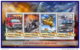 TOGO 2017 ** Motorcycle Motorrad Moto Police Special Transports M/S - OFFICIAL ISSUE - DH1712 - Police - Gendarmerie