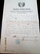 ALTONA - DEUTSCHLAND - 1846 BILL OF HEALTH For A DENMARK Ship To Travel To URUGUAY - Historical Documents