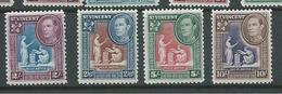 St Vincent 1938 KGVI Definitives 2 Shilling To 10 Shilling Badge Of Colony MNH (4) - St.Vincent (...-1979)