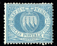 Armoiries 10 Cent.  Sass. 3  * - Unused Stamps
