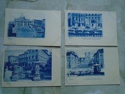 D147897 Italia  ROMA  - 4 Postcards  Ca 1898 - Collezioni & Lotti