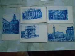 D147899  Italia  ROMA  - 5 Postcards  Ca 1898 - Collections & Lots