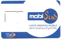 MAROC MOROCCO GSM SIM Card Mobi Sud Without Chip - Carte Support SIM - SIM-Karte Ohne Chip Tarjeta SIM Sin Chip - Maroc