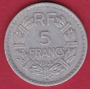 France 5 Francs Lavrillier Aluminium - 1946 B - Sonstige & Ohne Zuordnung