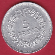 France 5 Francs Lavrillier Aluminium - 1947 - SUP - Andere & Zonder Classificatie