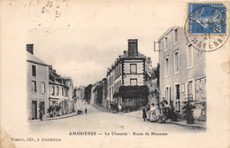 53-AMBRIERES- LA CHAUSSEE , ROUTE DE MAYENNE - Ambrieres Les Vallees