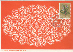 Yugoslavia, 3rd Lace Embroidery Day In &#x17D;elezniki 1965 Special Cover & Pmk B170330 - Textile
