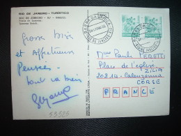 CP Pour La FRANCE (20 CORSE) TP CARNAUBA 800,00 Paire OBL. 17 MAI 85 RIO DE JANEIRO - Cartas & Documentos