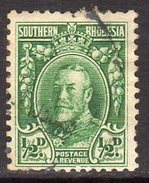 Southern Rhodesia 1931-7 GV 'Head' ½d Green, Perf. 11½, Used (SG 15a) - Southern Rhodesia (...-1964)
