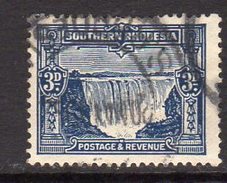 Southern Rhodesia 1931-7 Victoria Falls 3d Deep Ultramarine, Perf. 15x14, Used (SG 18) - Southern Rhodesia (...-1964)