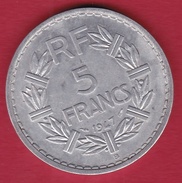 France 5 Francs Lavrillier Aluminium - 1947 B - Andere & Zonder Classificatie