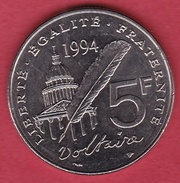 France 5 Francs Voltaire 1994 - Altri & Non Classificati