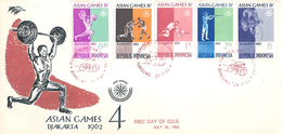 Sports - Asian Games IV - Djakarta 1962 - FDC Indonesia (to See) - Zonder Classificatie
