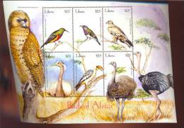 LIBERIA   2273 M  MINT NEVER HINGED MINI SHEET OF BIRDS   ( 0417 - Zonder Classificatie