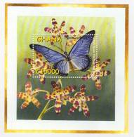 GHANA  2339  MINT NEVER HINGED SOUVENIR SHEET OF BUTTERFLIES - Schmetterlinge