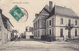 37. NEUVY LE ROI. CPA  . LA MAIRIE. ANNÉE 1906 + TEXTE - Neuvy-le-Roi