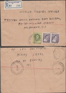 Australie 1959. Lettre Recommandée Du Camp De Travailleurs De Construction Du Complexe Hydro-électrique Mount Beauy - Eau