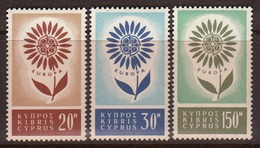 Cyprus 1964 Mint No Hinge, Sc# 244-246, SG 249-251, Yt 232-234, Mi 240-242 - Ongebruikt