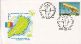58231- ROMANIAN ARCTIC EXPEDITION, GREENLAND, POLAR BEAR, SPECIAL COVER, DRAKEN BALLOON STAMP, 1994, ROMANIA - Expéditions Arctiques