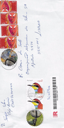 2 SCANS - TIMBRES - STAMPS - LETTRE RÉCOMMANDÉ - MARCOPHILIE - PORTUGAL - TIMBRES UEFA EURO 2004 ET AUTRES - Briefe U. Dokumente