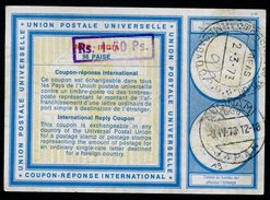 INDE  International Reply Coupon / Coupon Réponse International - Zonder Classificatie