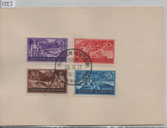 1937 FL 122-125 Mi. 152-155 Arbeitsbeschaffung Rheinnot Mauren - Covers & Documents